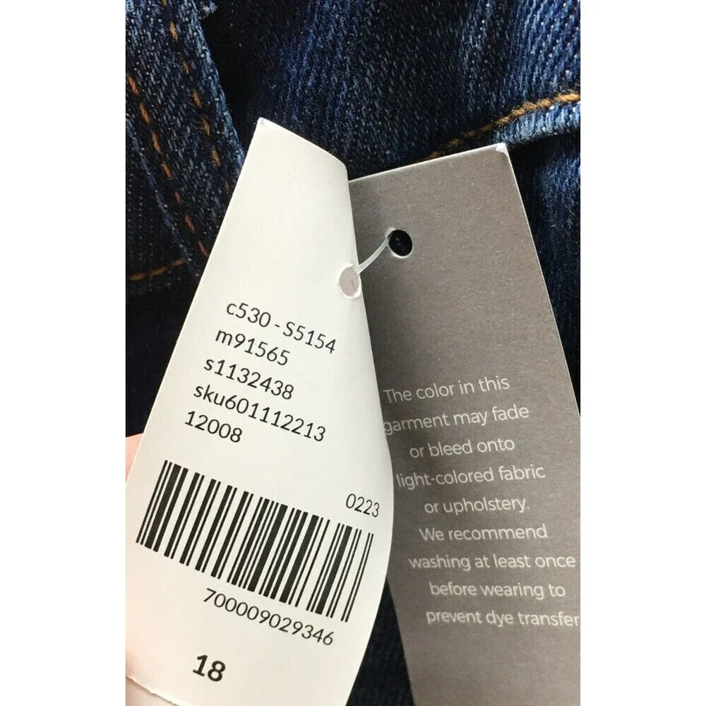 Lane Bryant Boyfriend Capri Size 18 Jeans Women's Blue Signature Fit NEW NWT